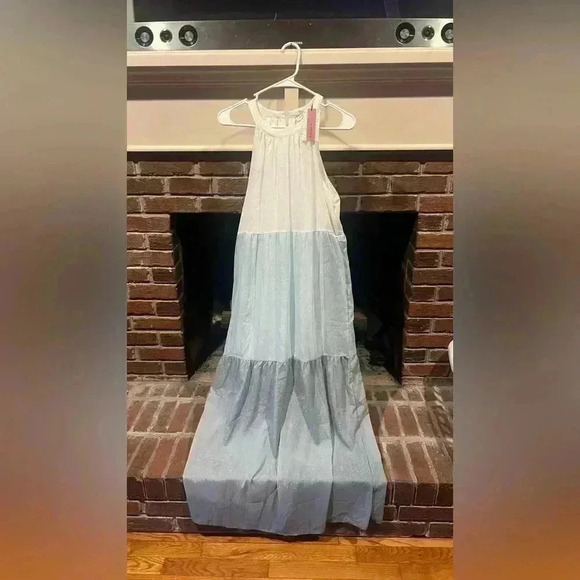 Andre by Unit Colorblock Halter Maxi Dress - Large (NWT) - Picture 11 of 11